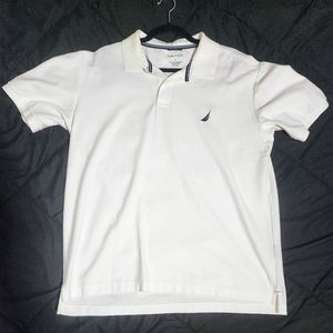 Nautica Polo Style Shirt - Size Large- Color White